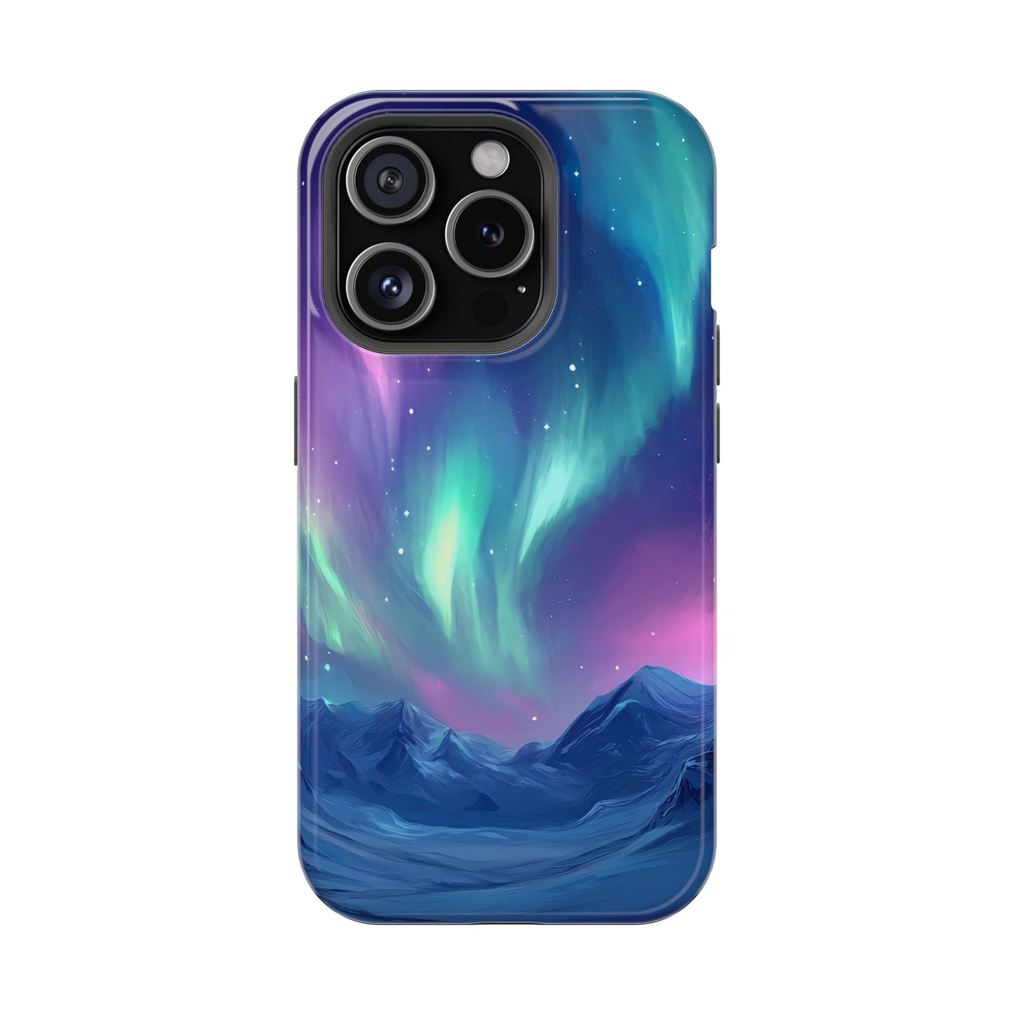 Aurora Borealis Impact-Resistant Phone Case - Colorful Northern Lights Design-2