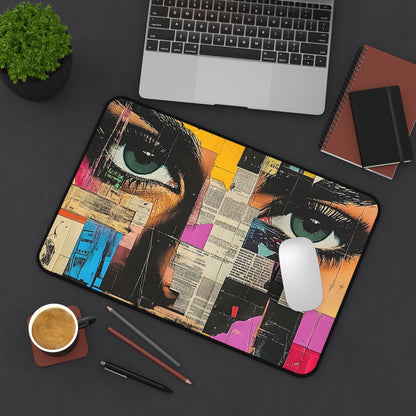 Pop Art Desk Mat — Retro Newspaper Pop Art Mouse Pad 6