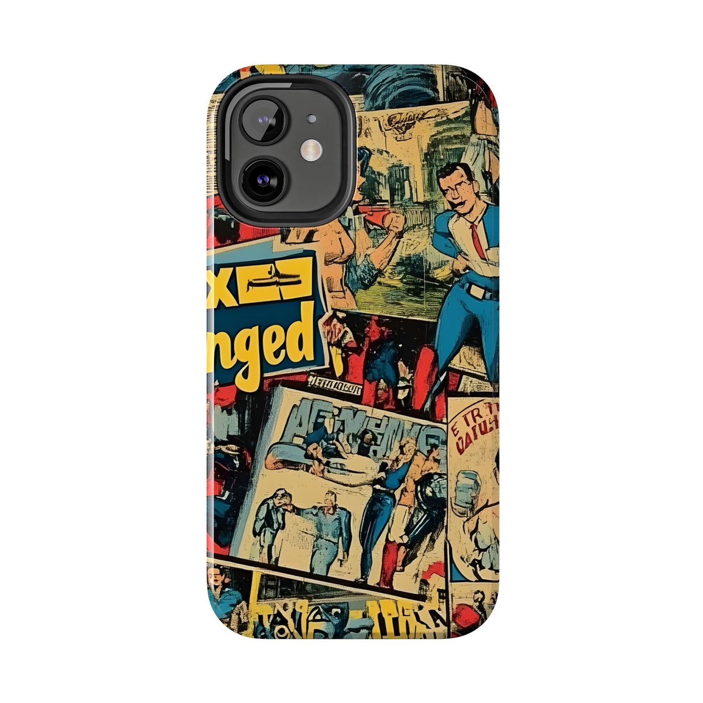 Vintage Comic - Tough Phone Cases, Superhero Phone Covers