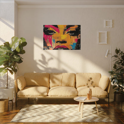 Canvas Wall Art - Retro Pop Culture Women 1