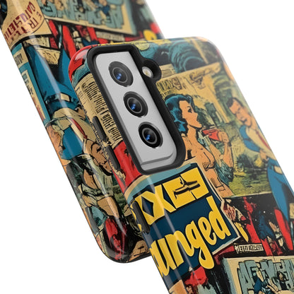 Vintage Comic - Tough Phone Cases, Superhero Phone Covers