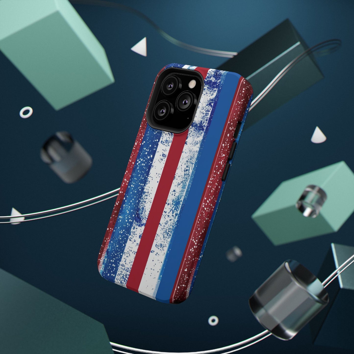 Patriotic Stripes Impact-Resistant Phone Case