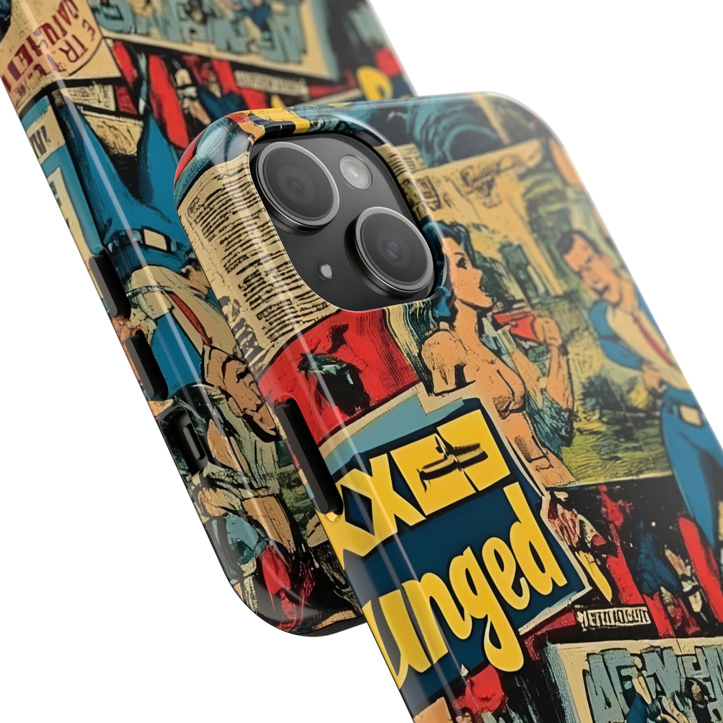 Vintage Comic - Tough Phone Cases, Superhero Phone Covers