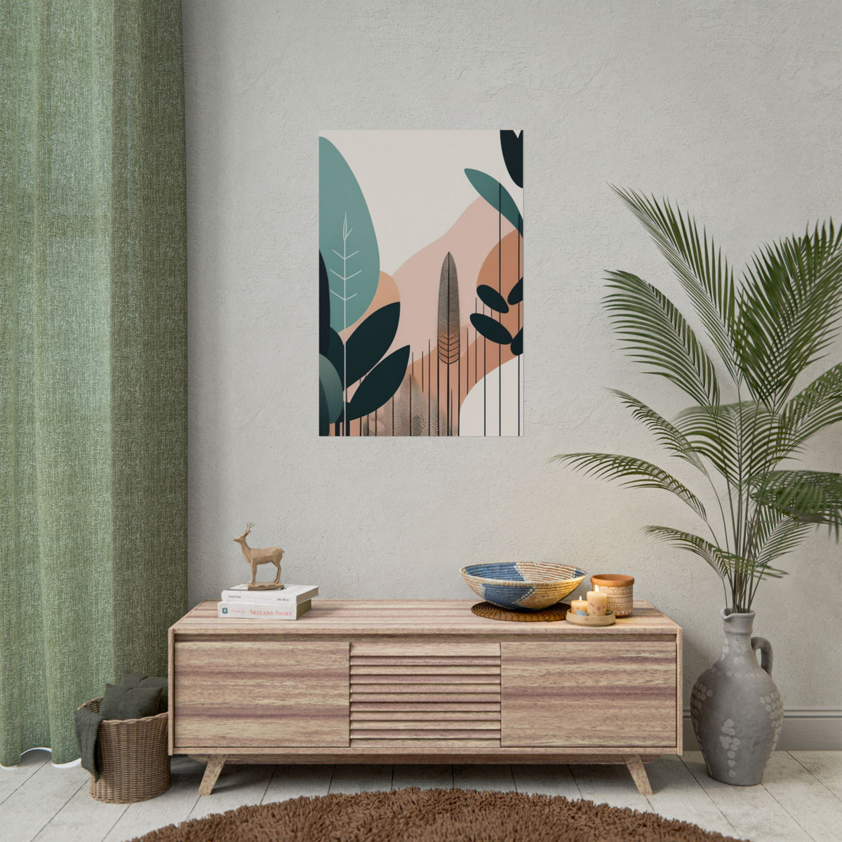 Mid- century nature design poster