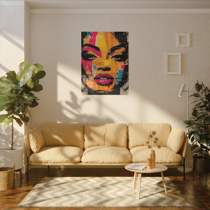 Canvas Wall Art - Retro Pop Culture Women 1