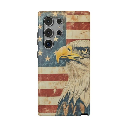 Eagle American Flag Phone Case - Impact-Resistant, Patriotic Design