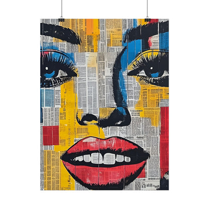 Poster Wall Art - Retro Pop Culture Woman 18 Comic Book Style
