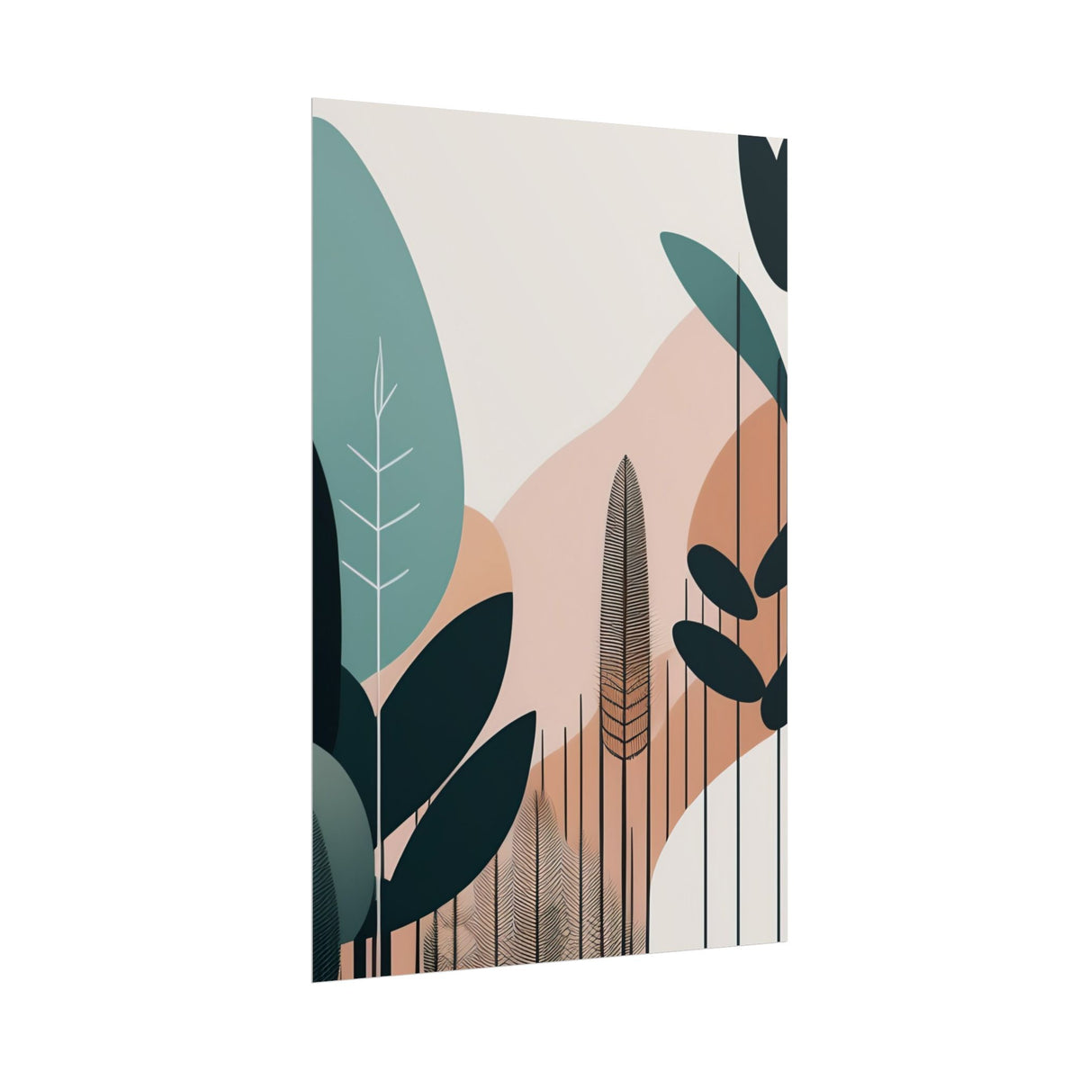 Mid- century nature design poster