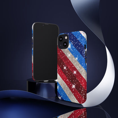 Glittery Patriotic Phone Case - Tough Cases