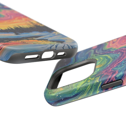 Nature-Inspired Impact-Resistant Phone Case - Vibrant Galaxy Sky Design
