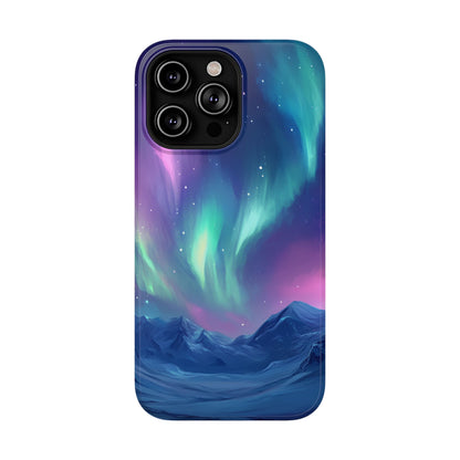 Aurora Borealis Impact-Resistant Phone Case - Colorful Northern Lights Design-2