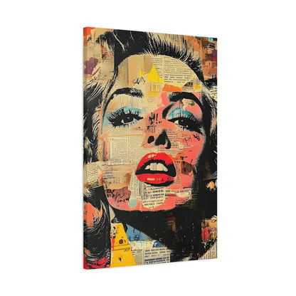 Pop Art Marilyn Monroe Canvas Print — Stretched Matte Wall Art