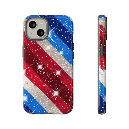 Glittery Patriotic Phone Case - Tough Cases