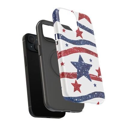Stars & Stripes Design Impact-Resistant Phone Case