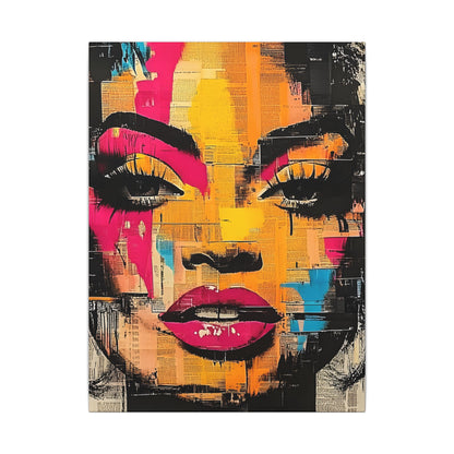 Canvas Wall Art - Retro Pop Culture Women 1
