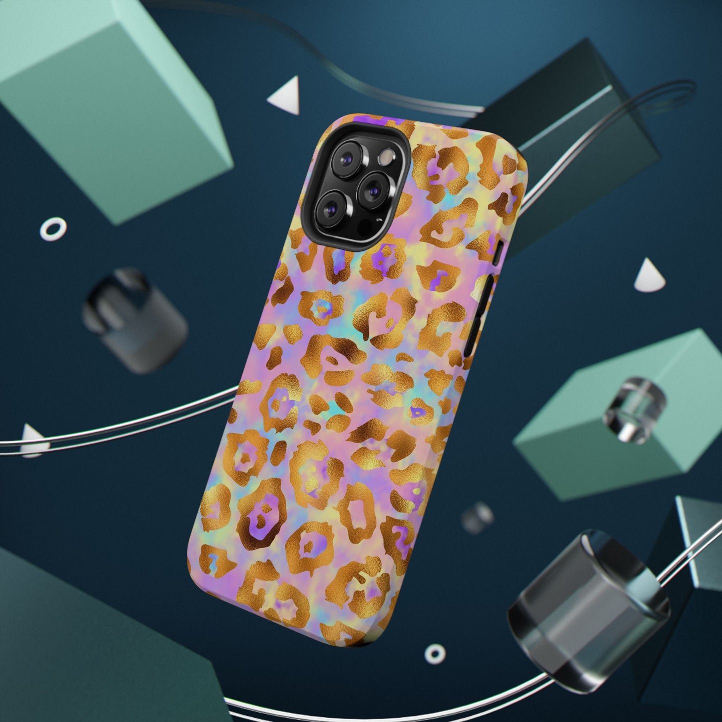 Leopard Print Impact-Resistant Phone Case