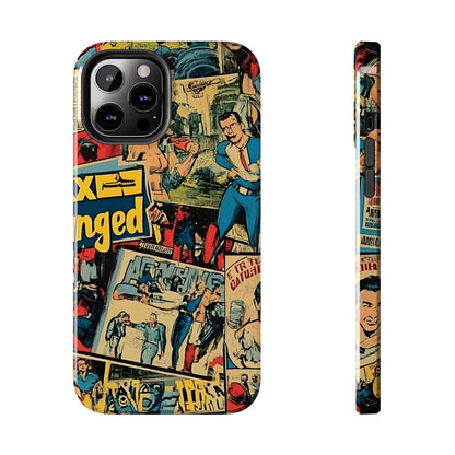 Vintage Comic - Tough Phone Cases, Superhero Phone Covers