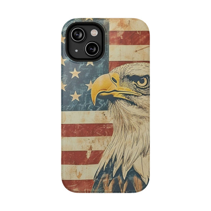 Eagle American Flag Phone Case - Impact-Resistant, Patriotic Design