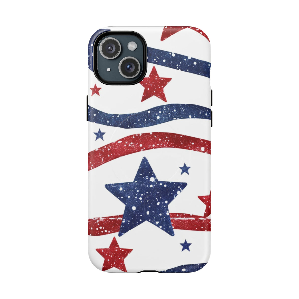 Stars & Stripes Design Impact-Resistant  -Tough Magnetic iPhone Cover
