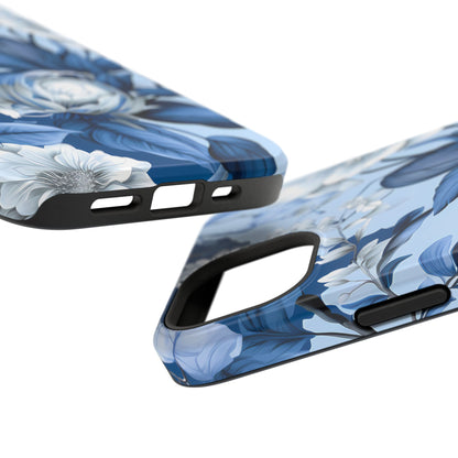 Elegant Blue Floral Phone Case