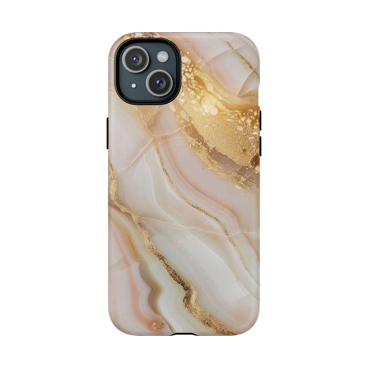 Gold Marble phone case -Tough Magnetic iPhone Case