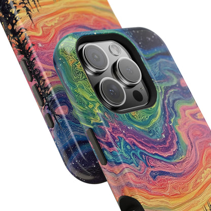 Nature-Inspired Impact-Resistant Phone Case - Vibrant Galaxy Sky Design