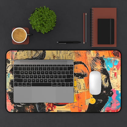 Pop Art Marilyn Desk Mat — Retro Glam Mouse Pad 4