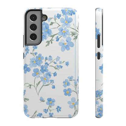 Blue Flower Design Floral Phone Case
