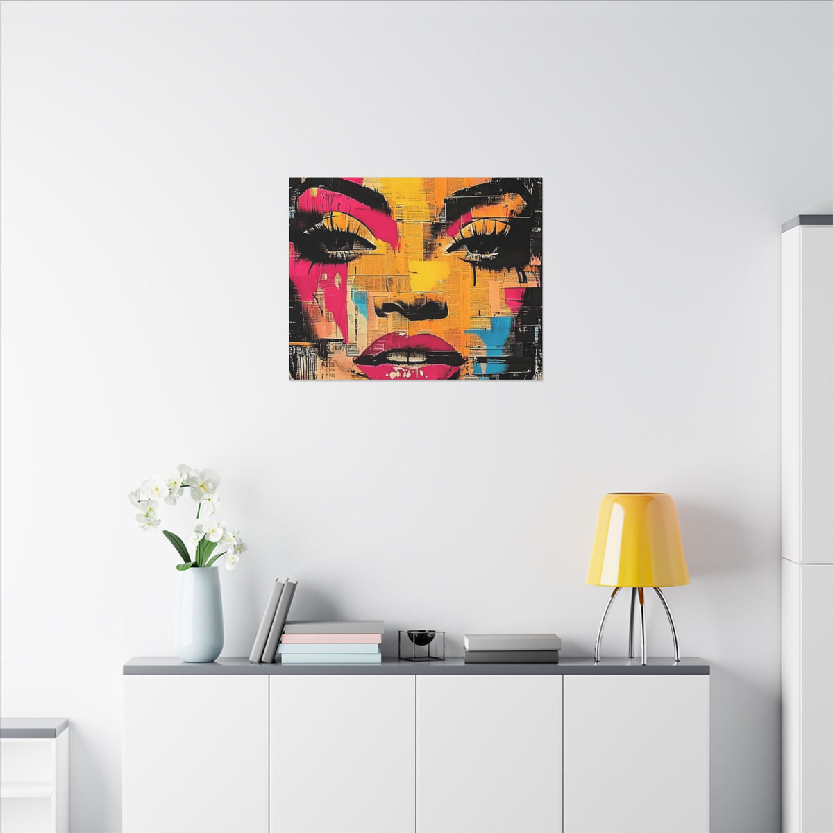 Canvas Wall Art - Retro Pop Culture Women 1