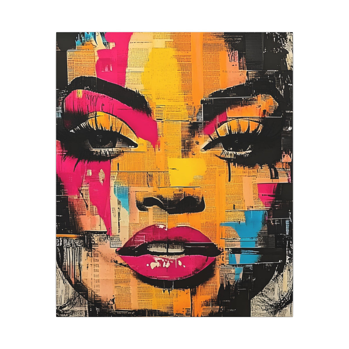 Canvas Wall Art - Retro Pop Culture Women 1