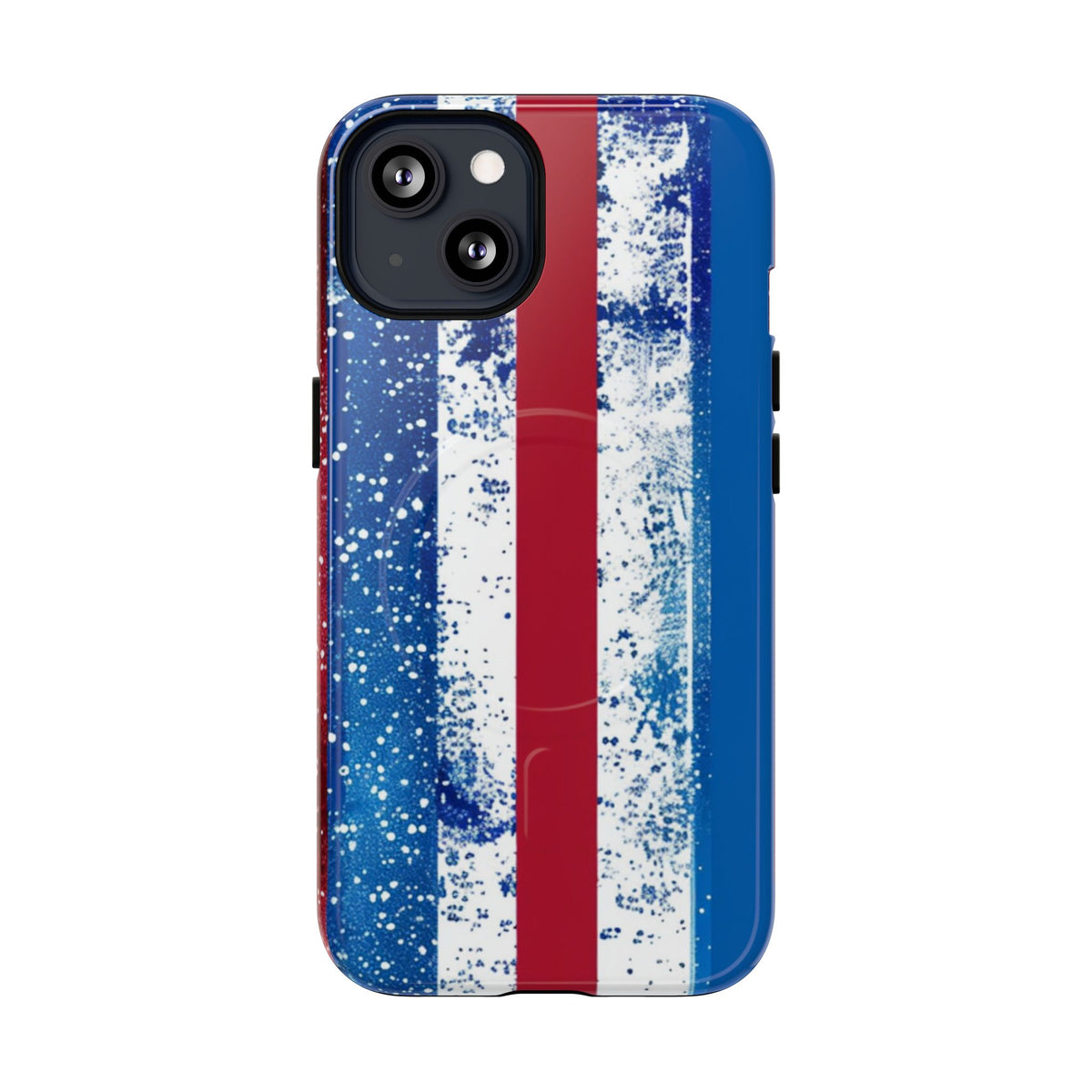 Patriotic Stripes Phone Case | Bold American Flag Design -Tough Magnetic iPhone Cover