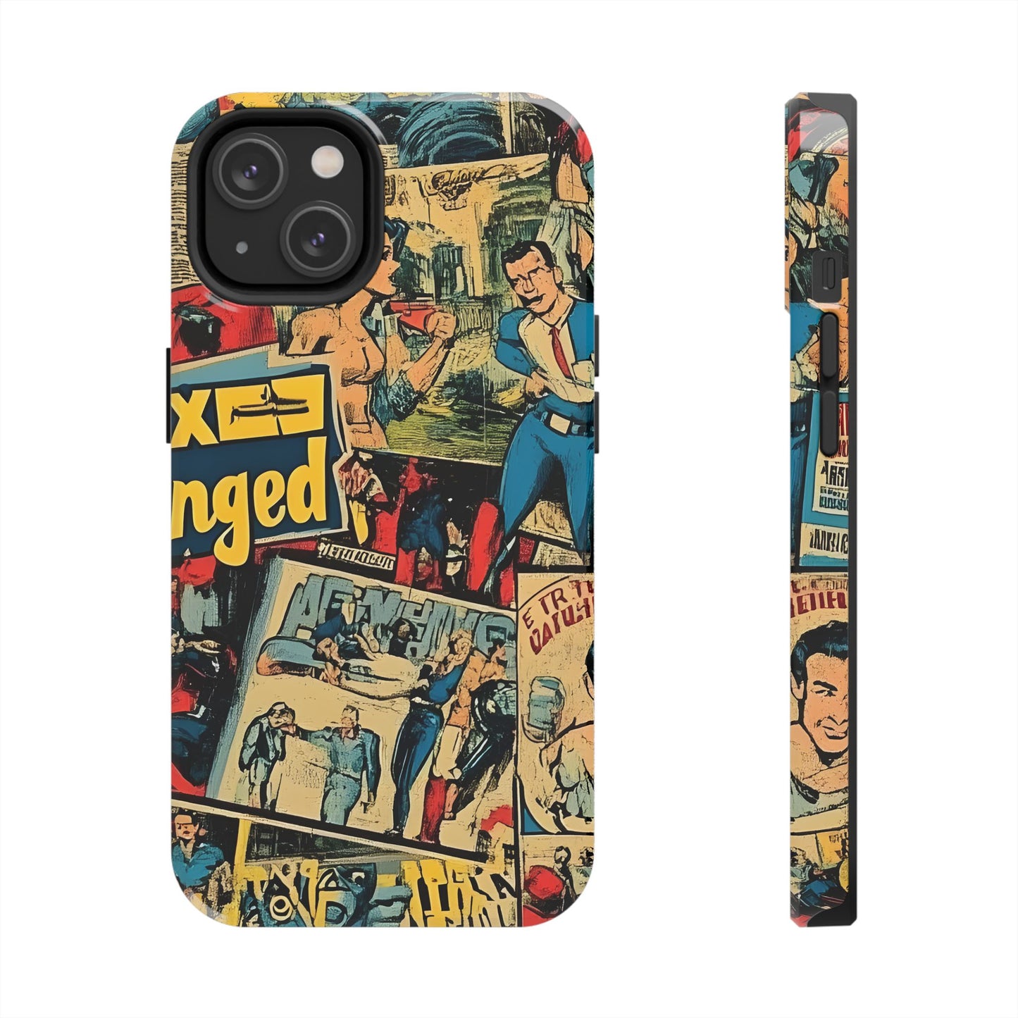Vintage Comic - Tough Phone Cases, Superhero Phone Covers