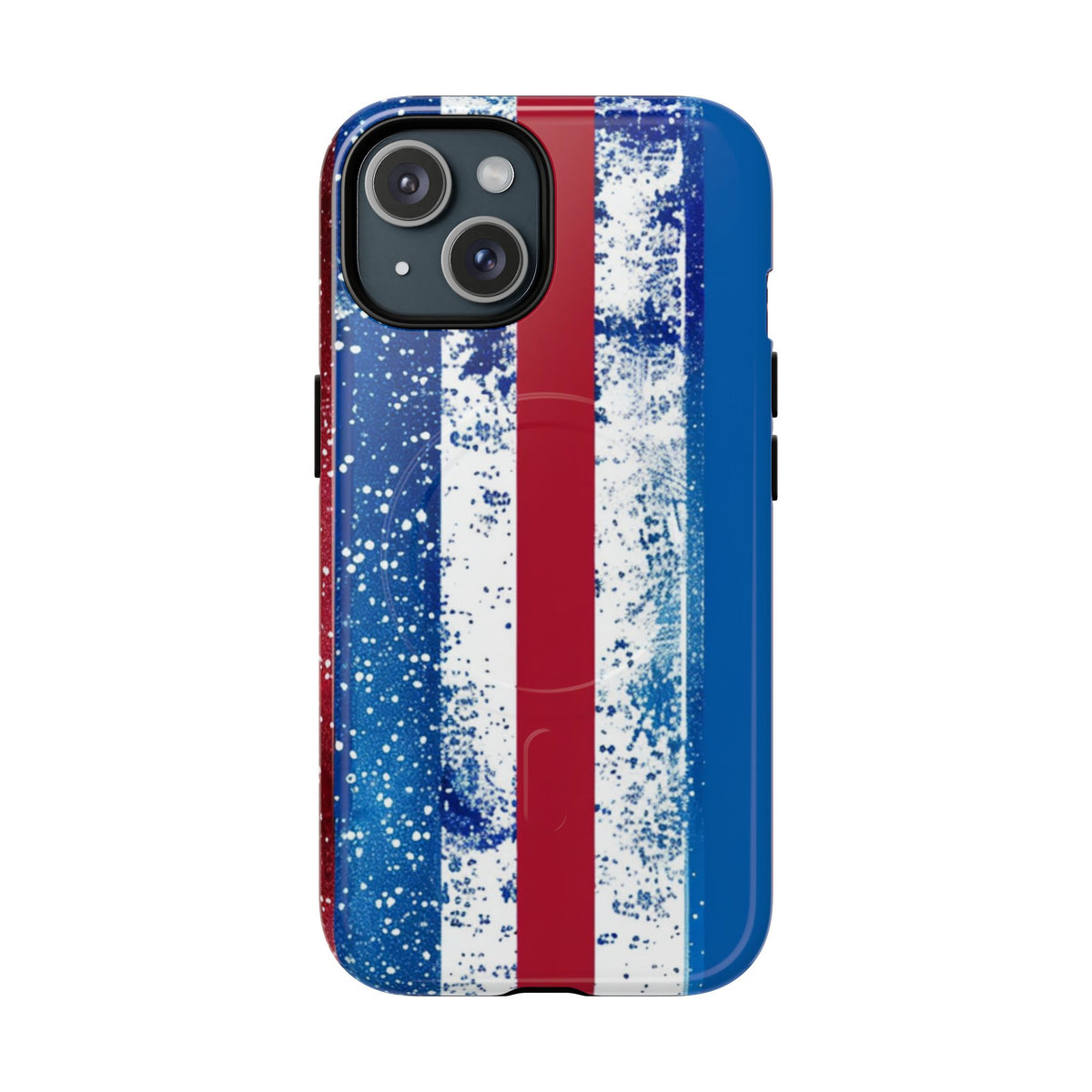 Patriotic Stripes Phone Case | Bold American Flag Design -Tough Magnetic iPhone Cover