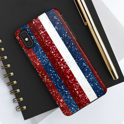 Patriotic Glitter Tough Phone Case