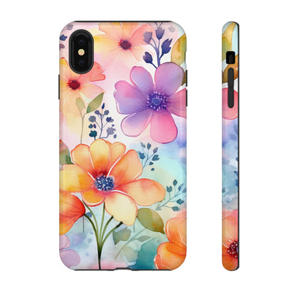 Phone Case - Spring Flower Watercolor Tough Case