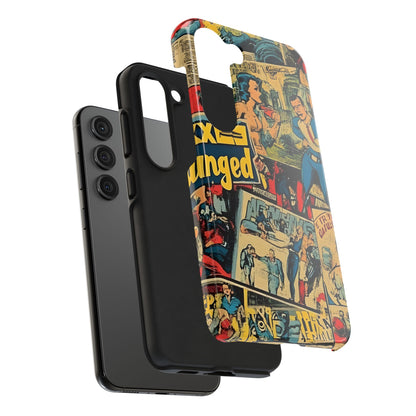 Vintage Comic - Tough Phone Cases, Superhero Phone Covers