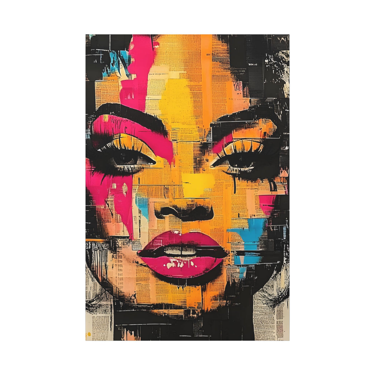 Canvas Wall Art - Retro Pop Culture Women 1