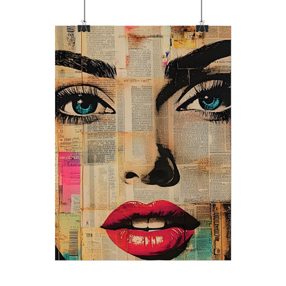 Retro Pop Culture Woman Poster 13 ,  Comic Wall Art