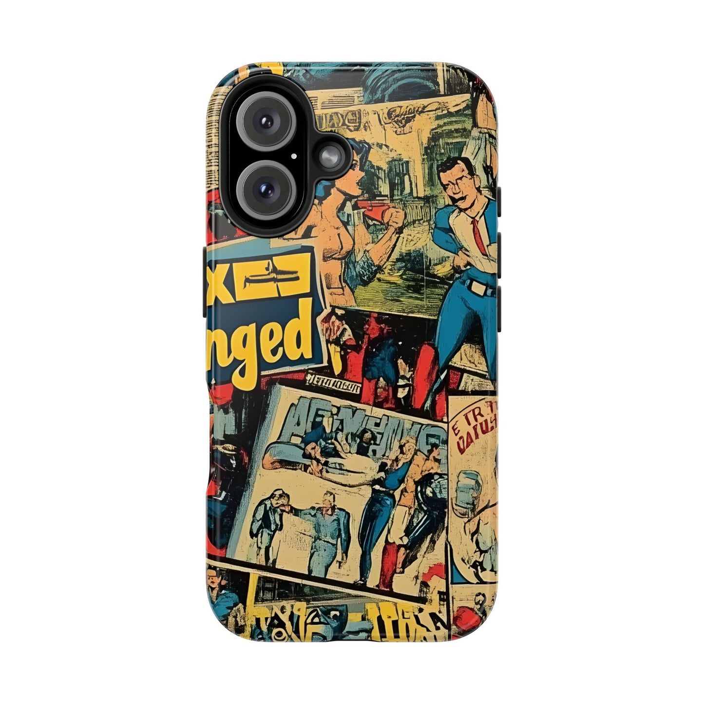 Vintage Comic - Tough Phone Cases, Superhero Phone Covers
