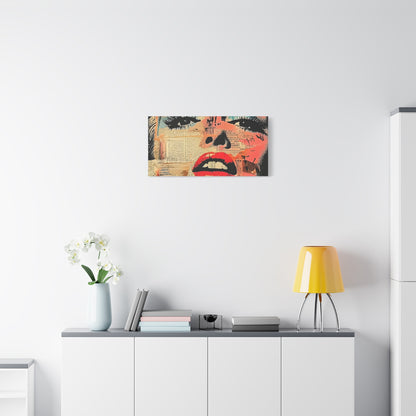 Canvas Wall Art Print, Retro Pop Culture Women 3 - Modern Home Decor, Wall Art, Gift for Art Lovers, Pop Art, Unique Gift for Her
