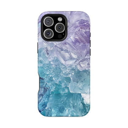 Crystal-Patterned Impact-Resistant Phone Case | Stylish Protection for Adventurers