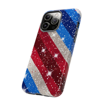 Glittery Patriotic Phone Case - Tough Cases