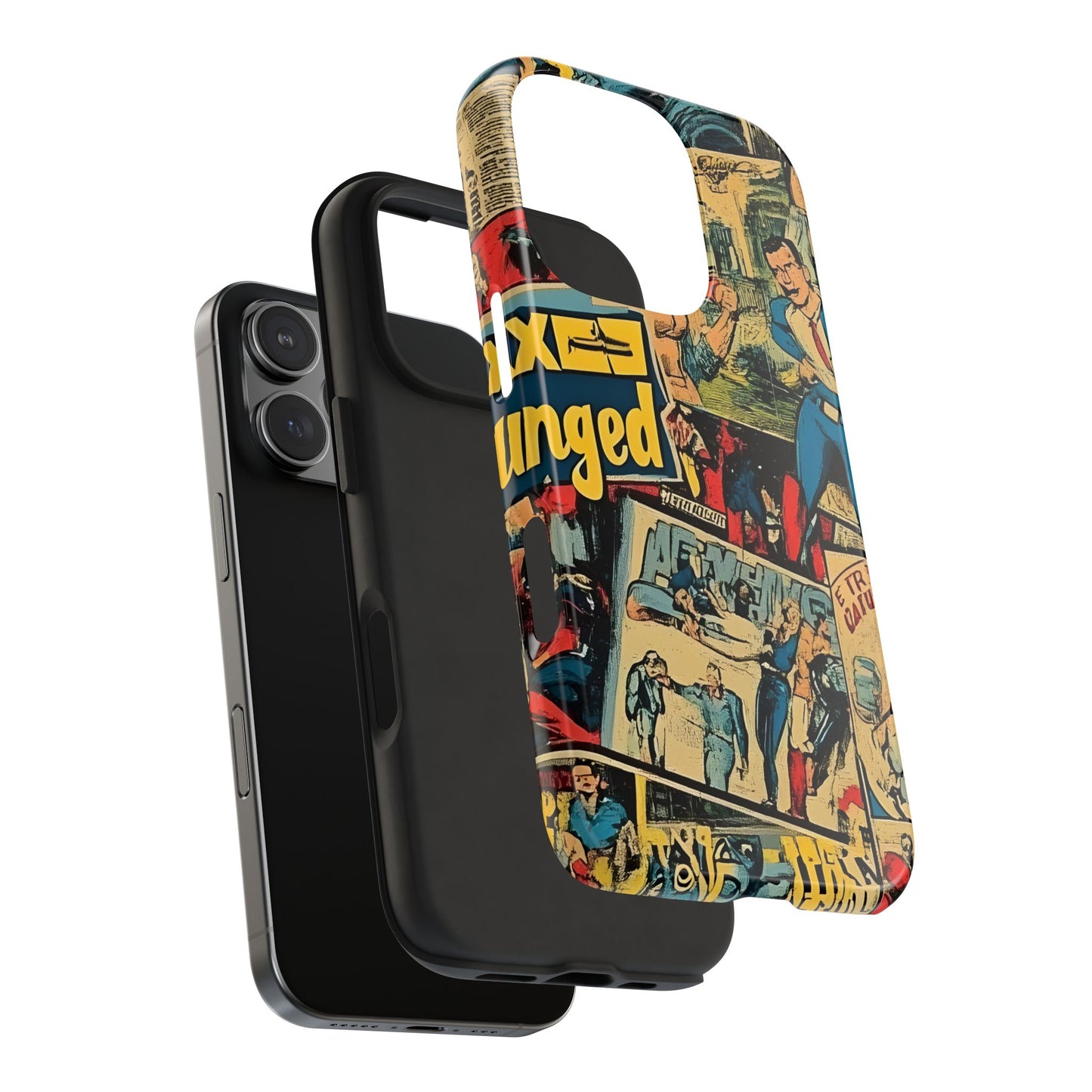 Vintage Comic - Tough Phone Cases, Superhero Phone Covers