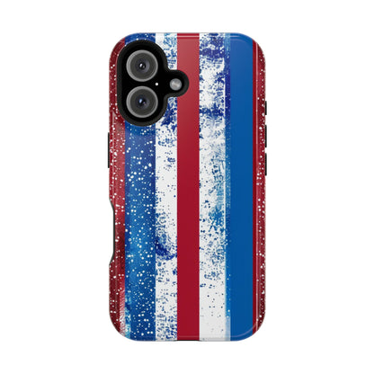 Patriotic Stripes Impact-Resistant Phone Case