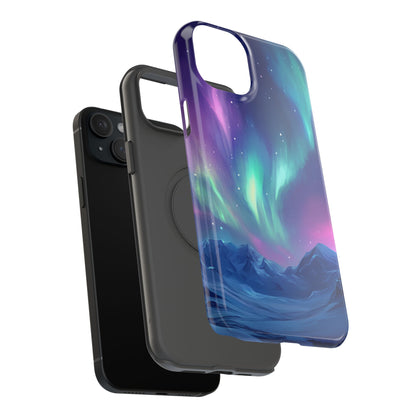 Aurora Borealis Impact-Resistant Phone Case - Colorful Northern Lights Design-2