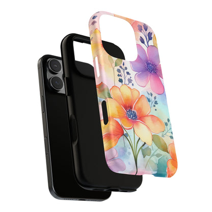 Phone Case - Spring Flower Watercolor Tough Case