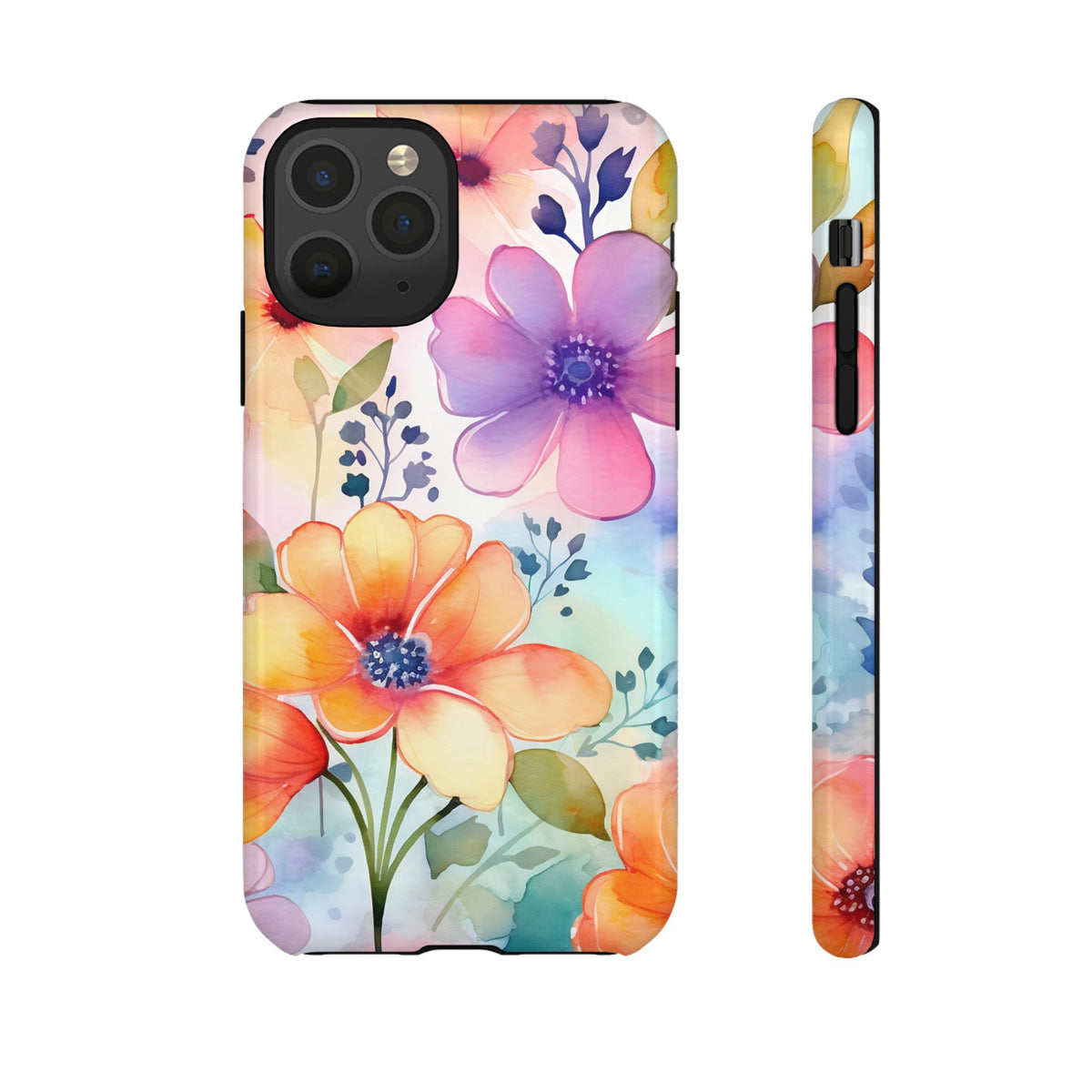 Phone Case - Spring Flower Watercolor Tough Case