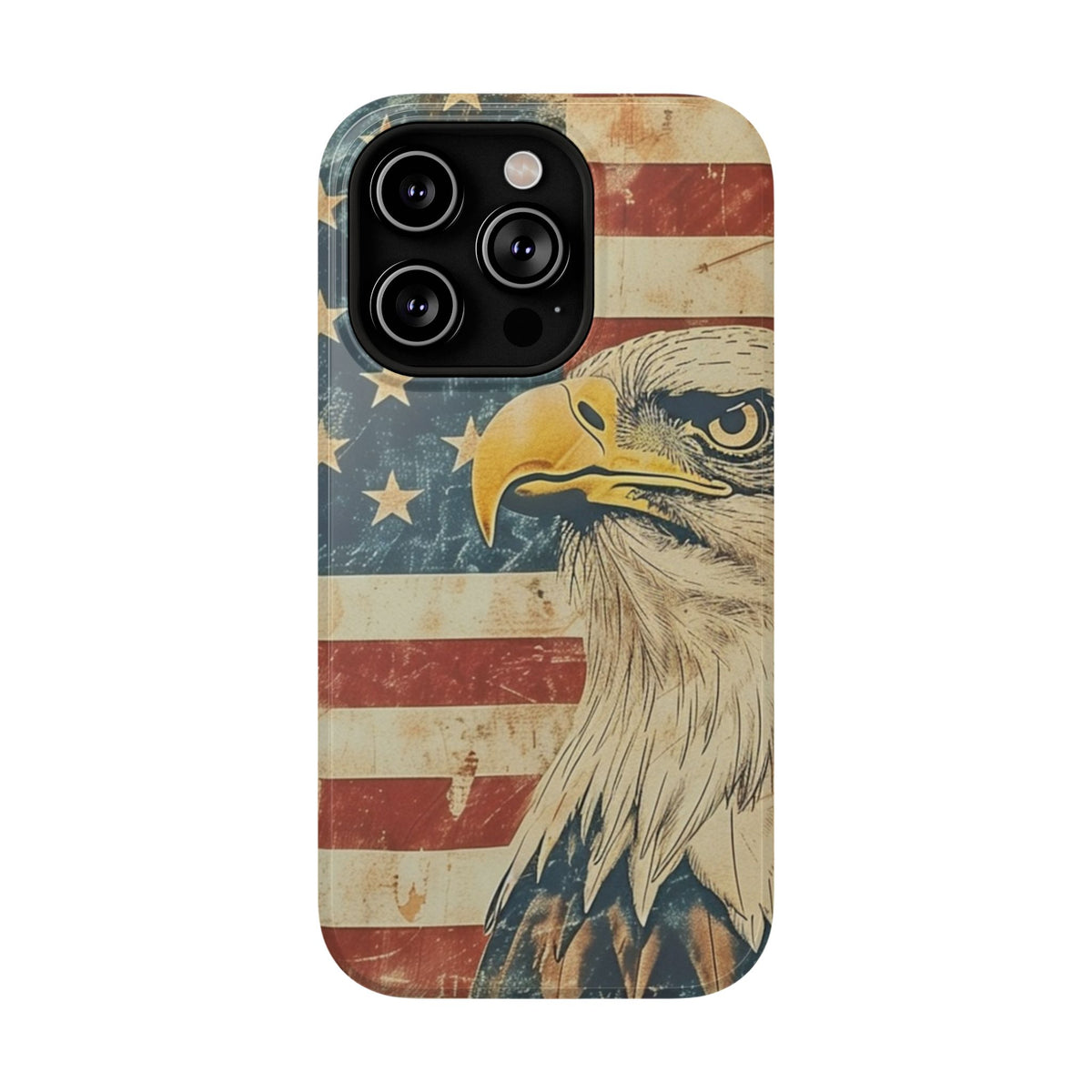 Eagle American Flag Phone Case - Impact-Resistant, Patriotic Design