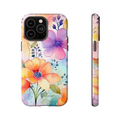 Phone Case - Spring Flower Watercolor Tough Case