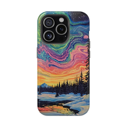 Nature-Inspired Impact-Resistant Phone Case - Vibrant Galaxy Sky Design